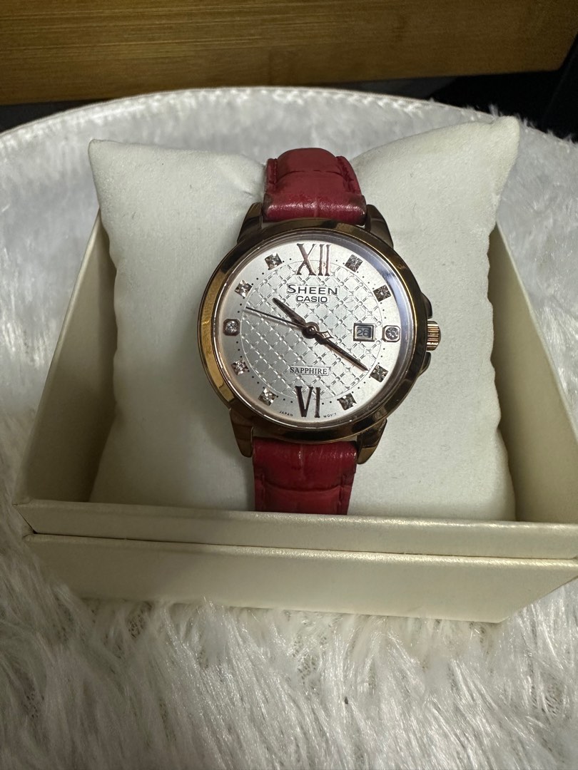 Casio sheen sapphire glass hot sale