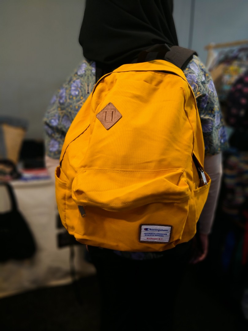 Champion clearance yellow backpack