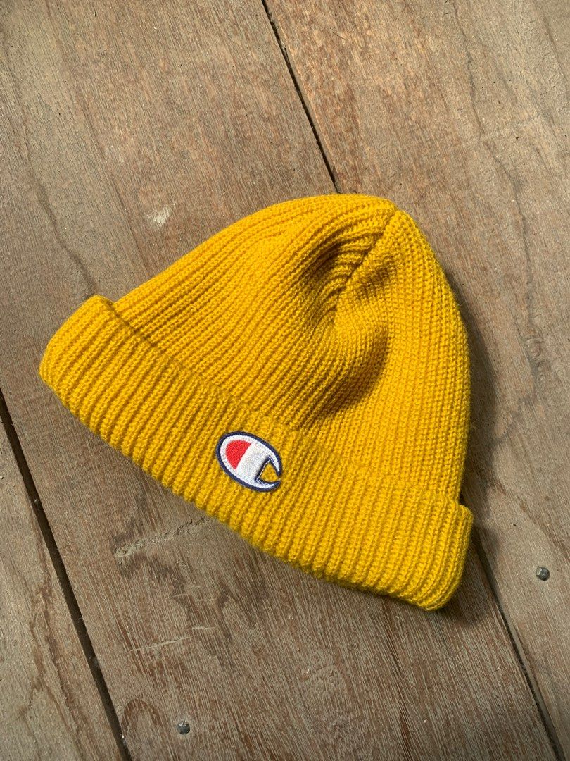 Yellow hot sale champion beanie