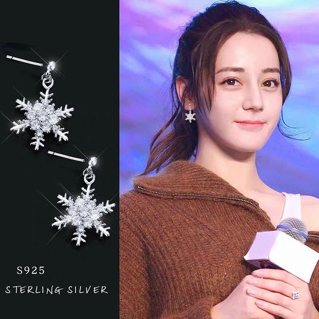 Christmas new arrivals snowflake earrings