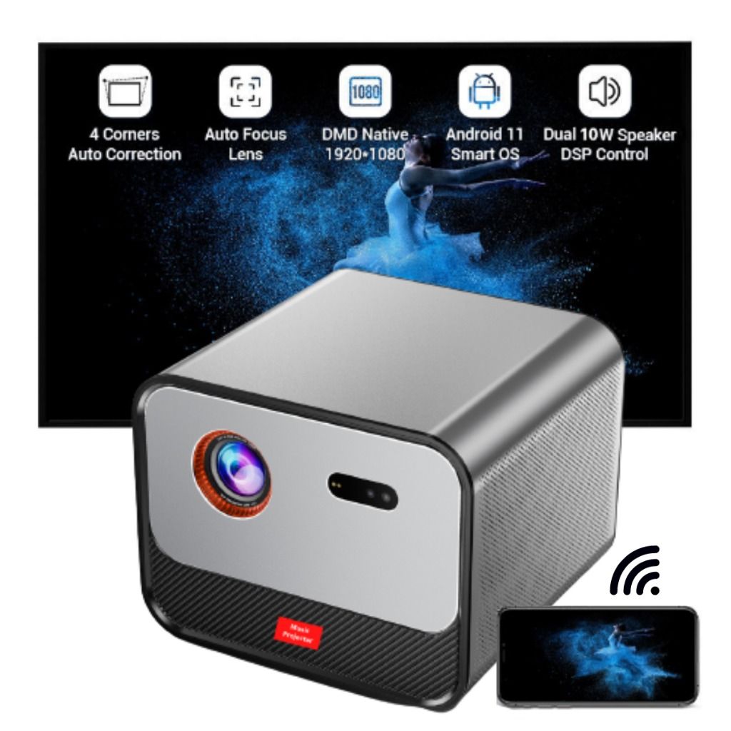 CINEFLIX] CX350PRO Portable Brightness Projector Android Version.