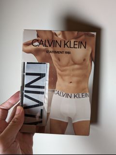 全新正版CK Calvin Klein 官網購入 白棉質1981緊身四角褲 內褲