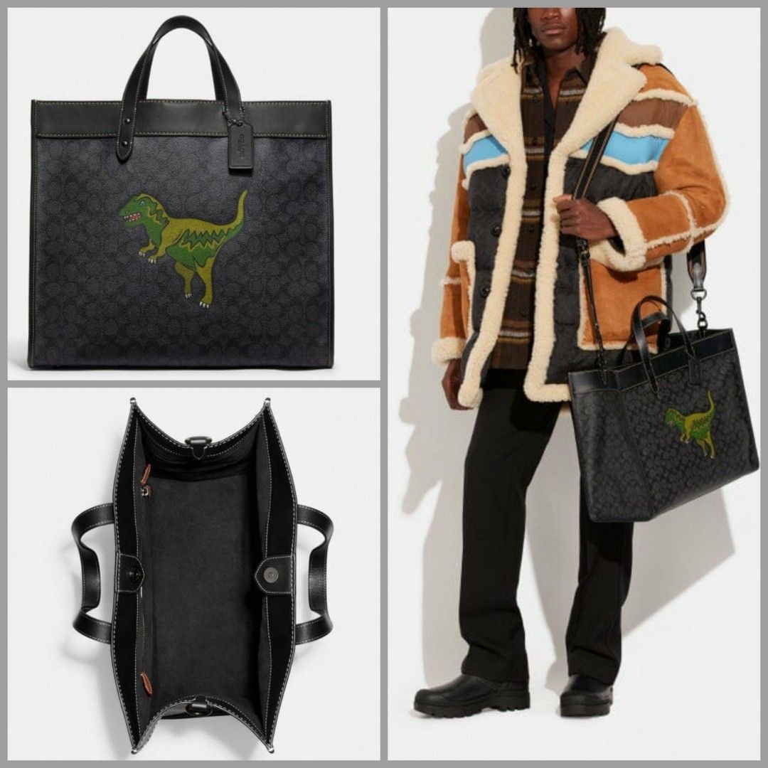 Coach Field Tote 40 In Signature Canvas With Rexy (Women Men Shopping ...