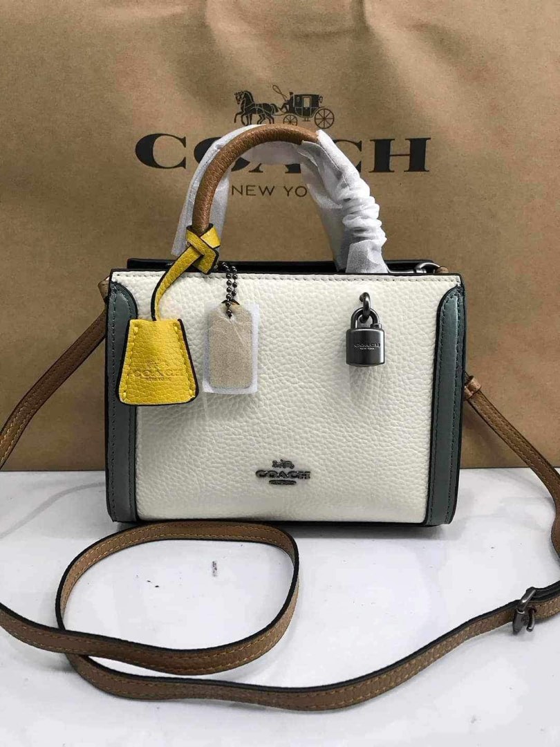 Coach micro store zoe crossbody colorblock