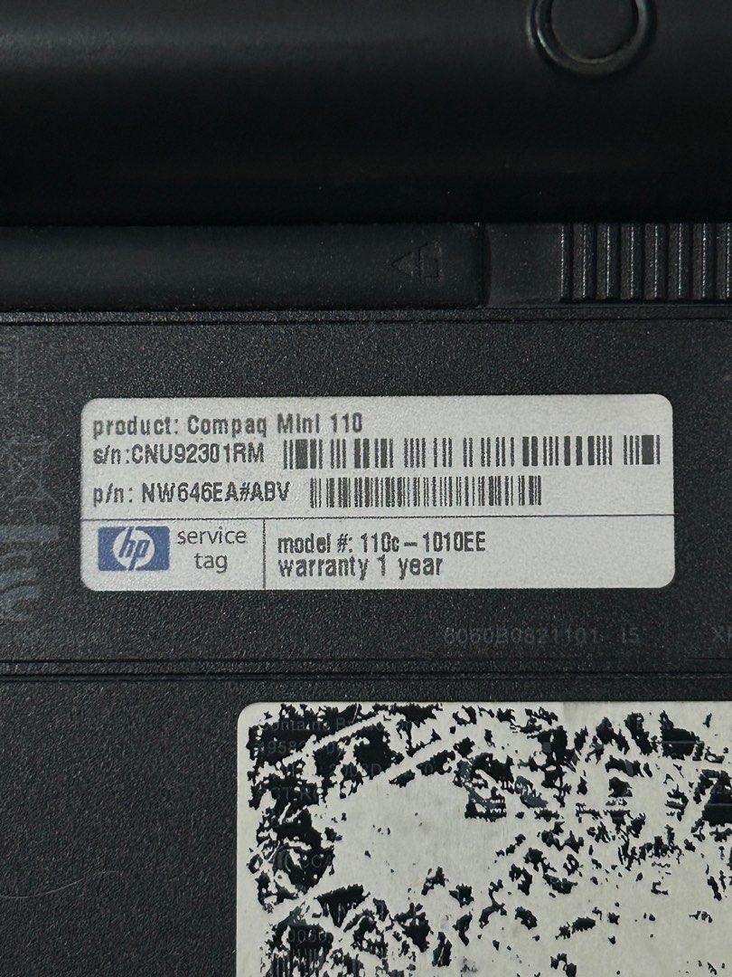 Compaq Mini 110 (Category: Laptops & Notebooks) located in Bustos. Submitted by nanasgarage (Listing ID 1269878819, Image 3). Description: Compaq Mini 110 (hp) inclusion: - charger - laptop bag - still great for doing minor works (research, msword, other typing/paper works) - can bring it anywhere kasi maliit lang - usable pa sya (browsing, watching) - with webcam (usable for online classes) - new battery - well used - will send videos and orher 