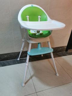 【創寶貝Creative baby】三合一成長型寶寶大餐椅（綠色）