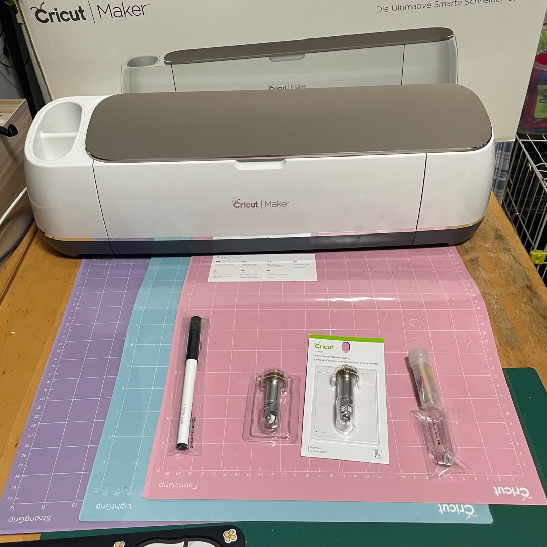 Cricut maker with warranty champagne, Hobbies & Toys, Stationery