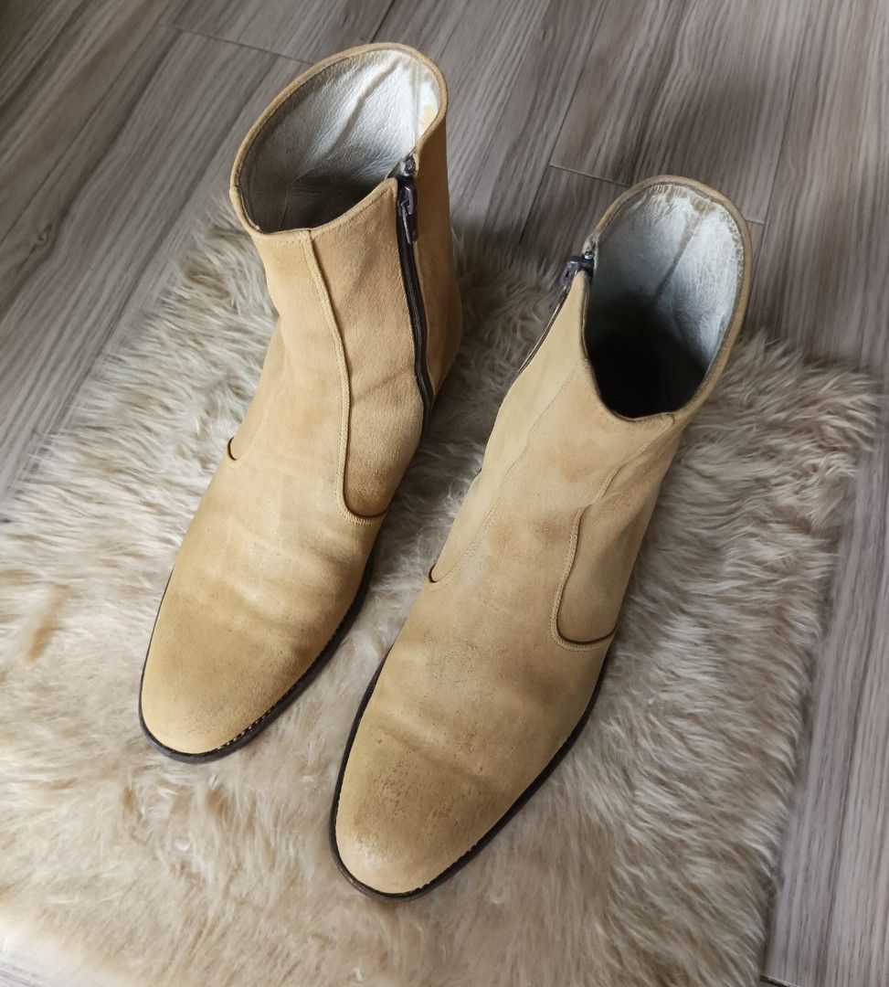 Custom chelsea boots Saint laurent boots side zip alternative