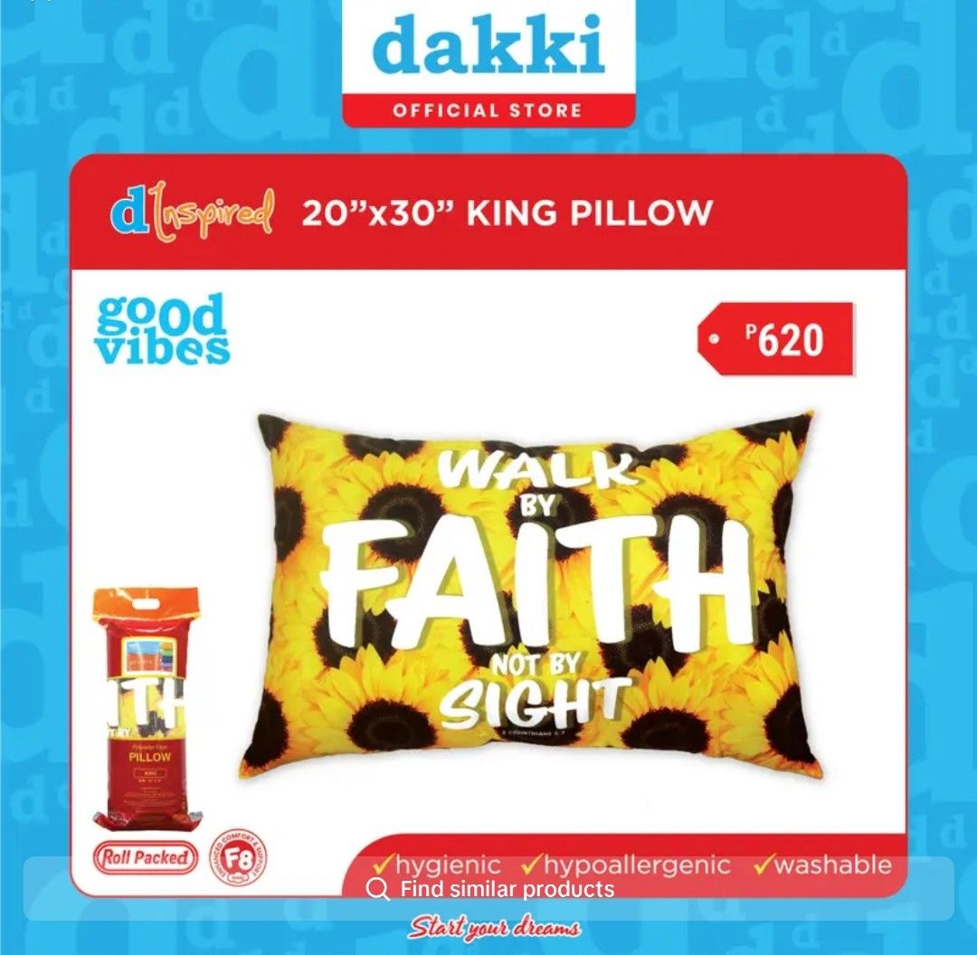 Dakki pillow Furniture Home Living Bedding Towels on Carousell