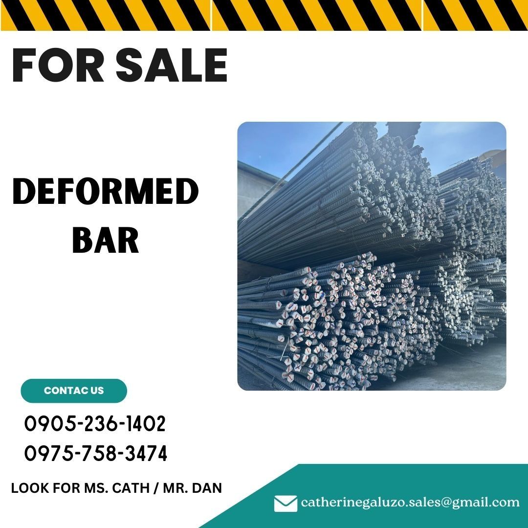 DEFORMED BAR (Category: Construction & Building Materials) located in Manila. Submitted by cathvesta_sales (Listing ID 1269793298, Image 1). Description: .