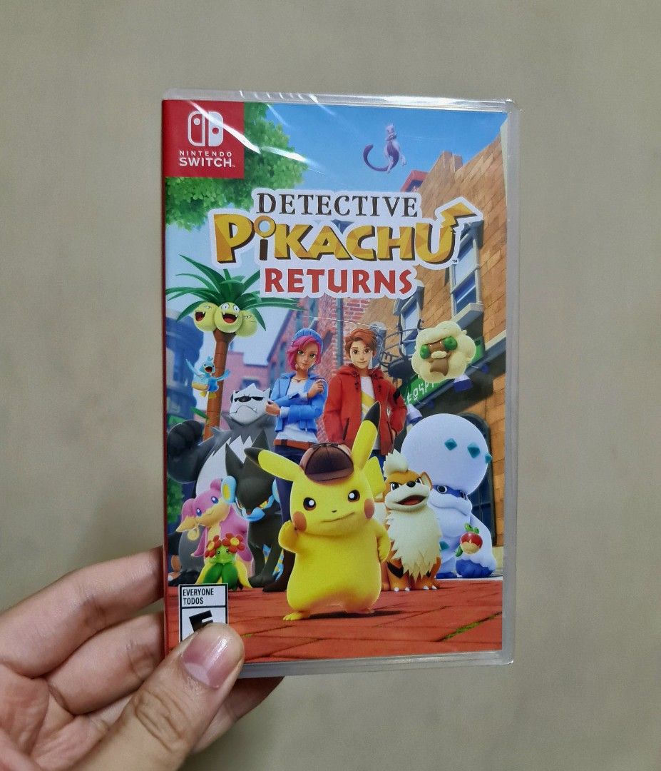 BRAND NEW! Detective Pikachu Returns Nintendo Switch (Category: Nintendo) located in Manila. Submitted by shelfinvaders (Listing ID 1269859446, Image 1). Description: Detective Pikachu Returns - brand new, sealed MOP: BDO, BPI, GCash.