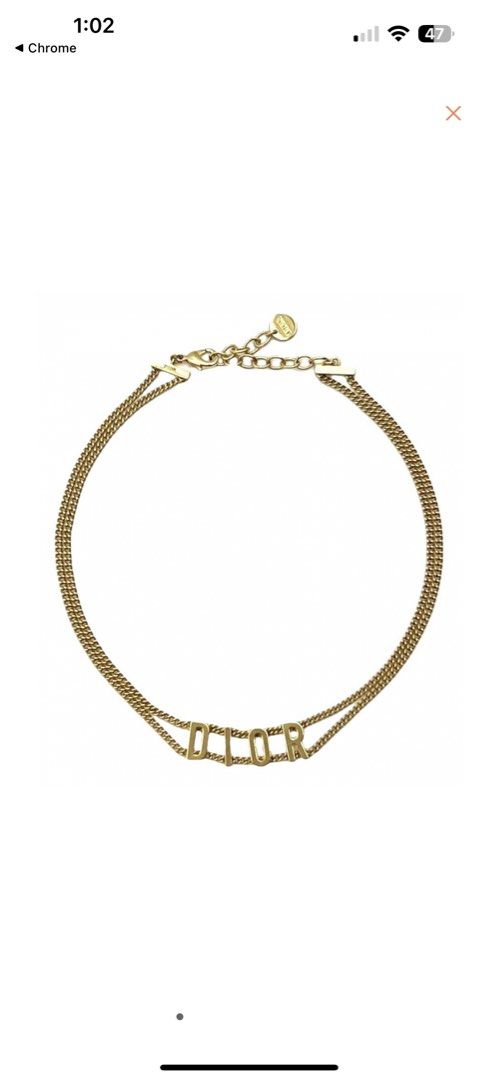 J'adior necklace Dior Gold in Gold plated - 40067548