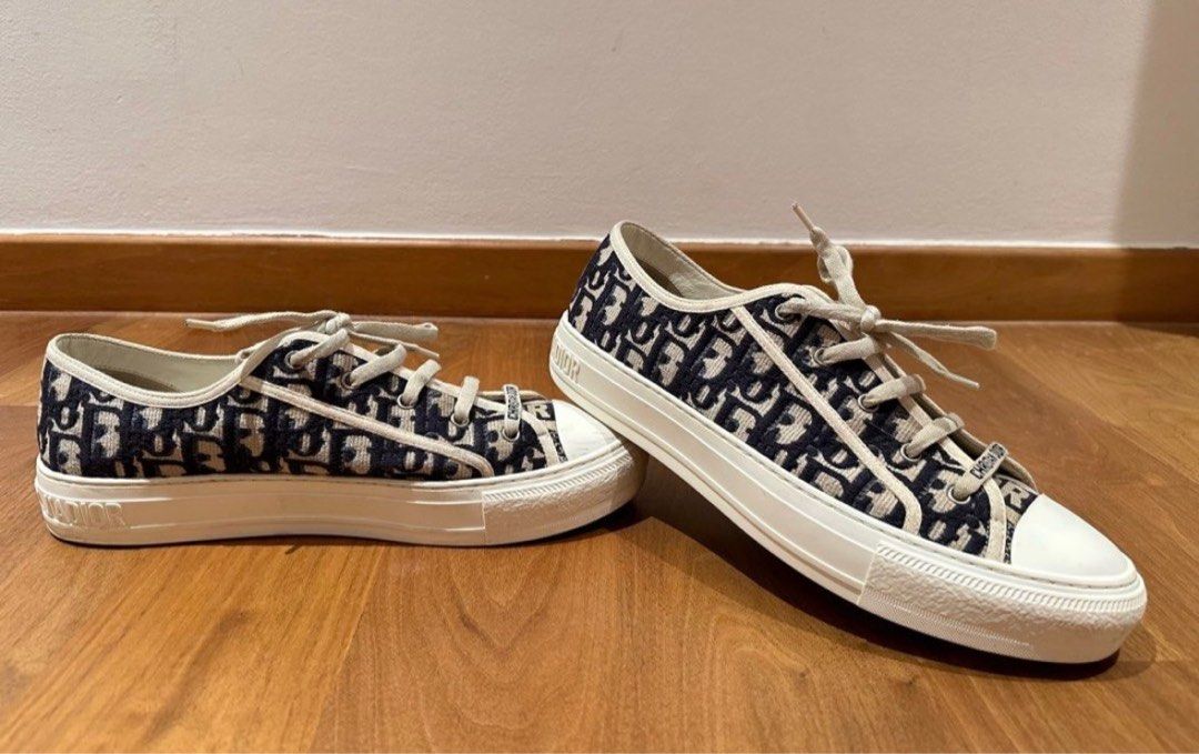 Dior oblique online canvas sneakers