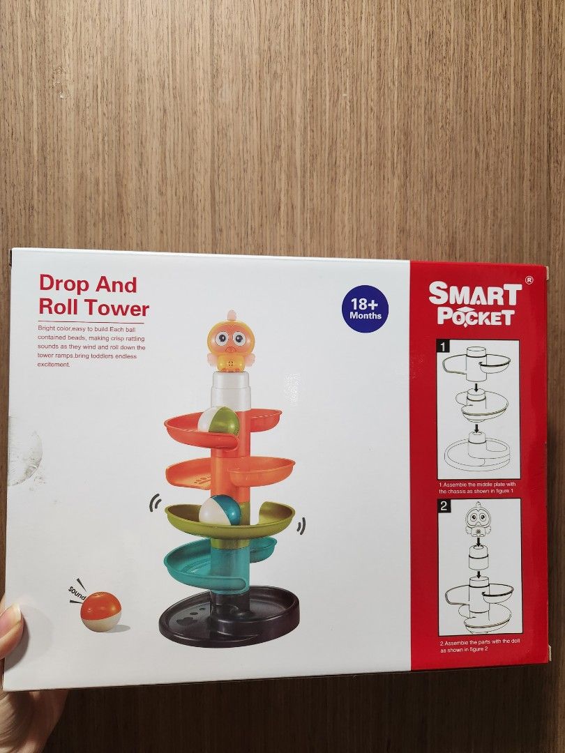 Drop and roll ball tower, Babies & Kids, Infant Playtime on Carousell