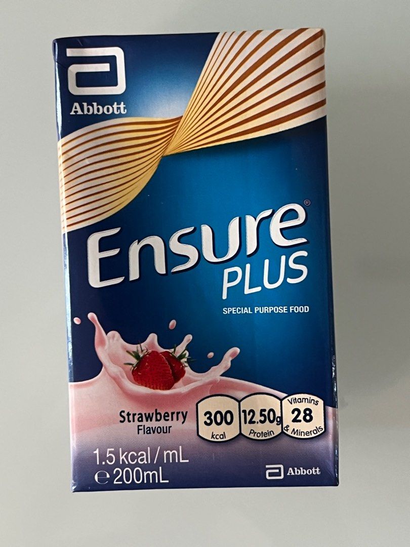 Ensure Plus strawberry 200 ml 13 packets, Health & Nutrition, Health