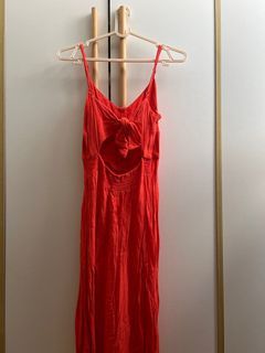 F21 Ribbon Backless Dress