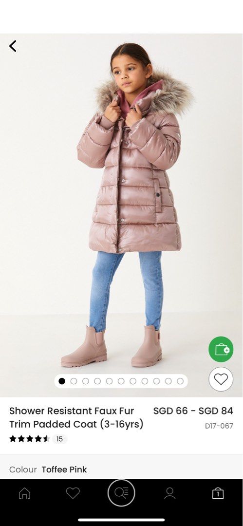 Next padded clearance coat
