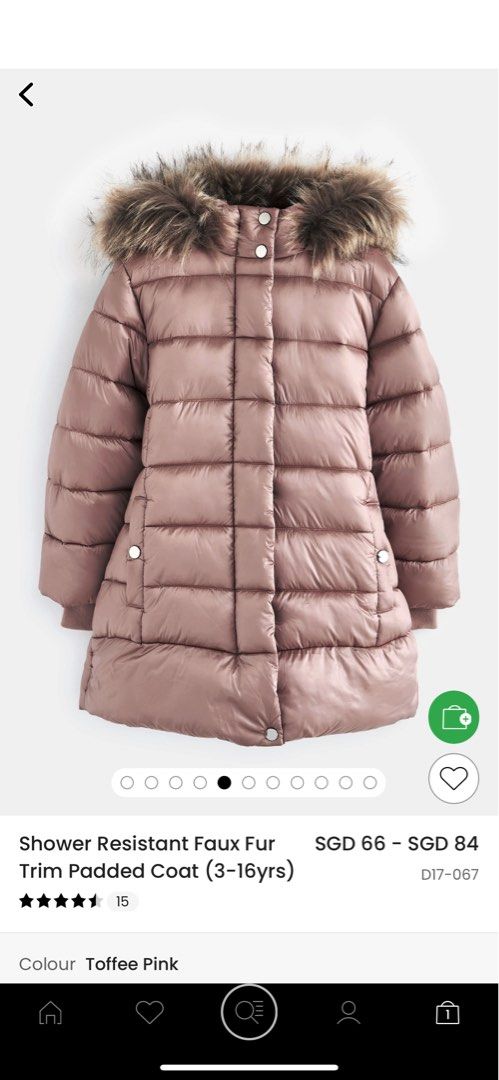 Faux fur padded Parka coat from Next Women s Fashion Coats