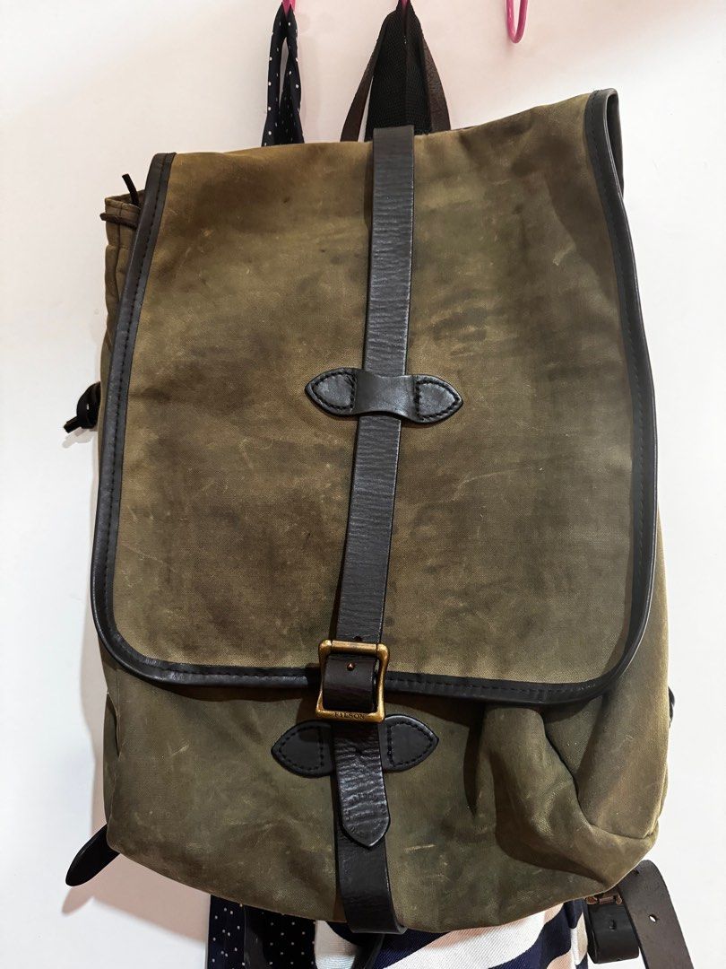Filson tin top cloth backpack