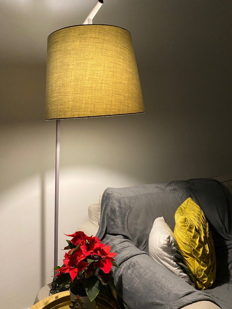 Yellow floor outlet lamp ikea