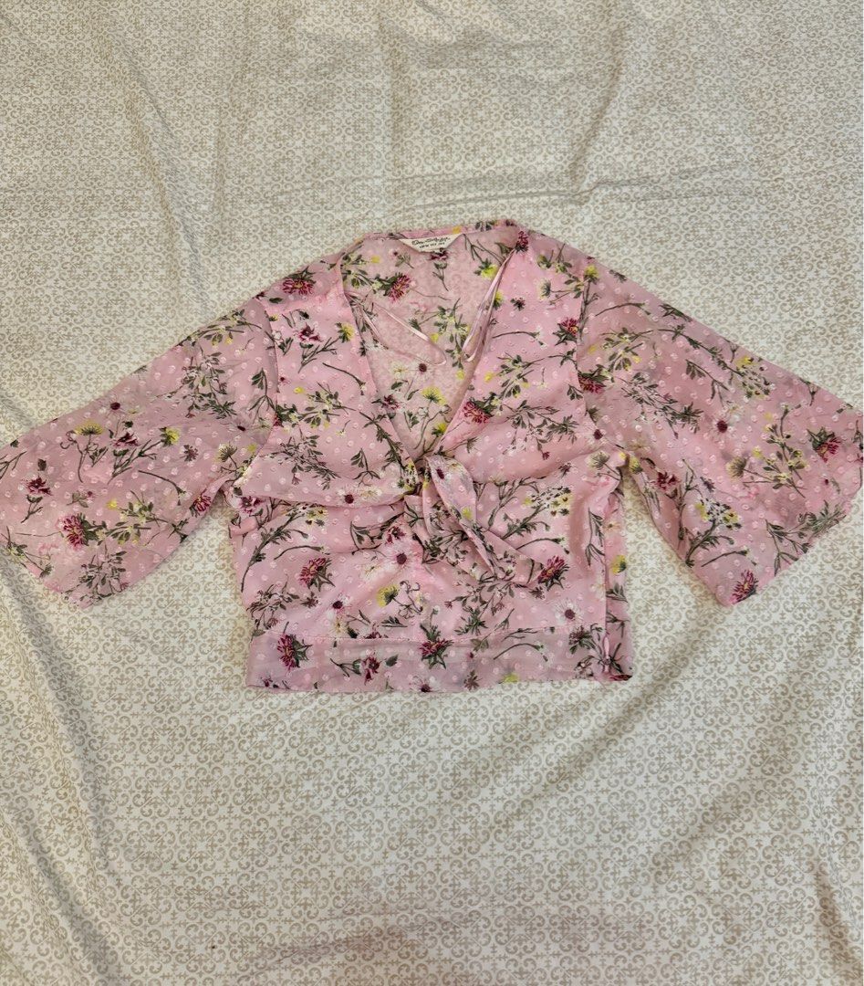 Floral Cropped Top Miss Selfridge Edsa Shangri La Mall