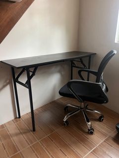 Folding Study table and Swivel Chair Set