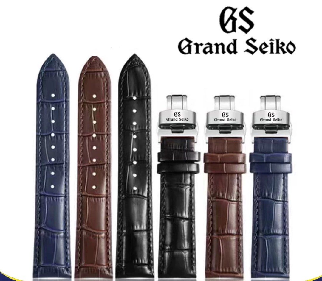 Genuine seiko leather watch straps discount