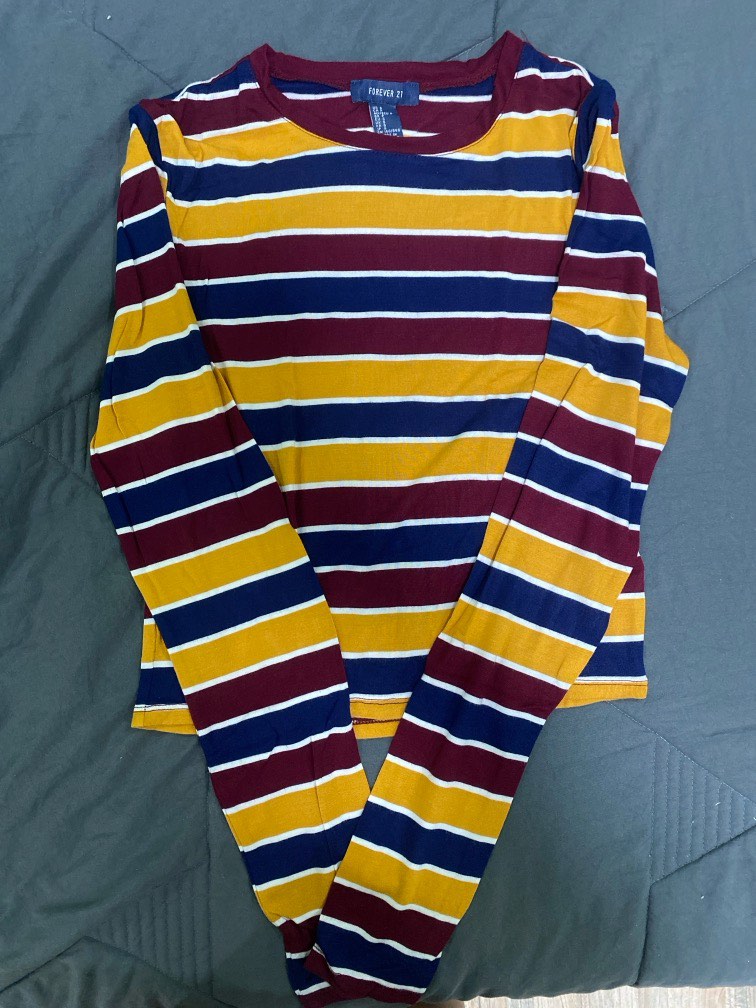 Forever 21 striped long sleeve store