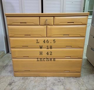 FS: CHEST OF 8DRAWERS *solid hardwood frame, plywood materials *clean and ready to use
