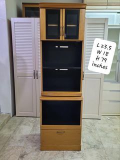 FS: KITCHEN CABINET *mat'ls: wood, glass door, plywood, mdf *in good condition  📌