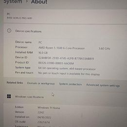 GAMING PC (Category: Desktops) located in Mandaluyong City. Submitted by chrisg69 (Listing ID 1269811484, Image 3). Description: Bagong Bago pa sariwa pa po AMD Ryzen 5 3500 MSI GeForce RTX 3050 AURUS B450 16 GB RAM 1TERA STORAGE 500 gb Samsung 870 Evo Sata solid state drive 1NVME 27 inch curver gaming monitor MSI OPTIX G27 C4 WINDOWS 11HOME 80k po nagastos sa pag build.