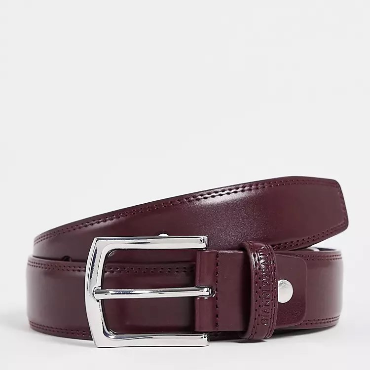 Gianni Feraud Burgundy Leather Belt, Men's Fashion, Watches ...