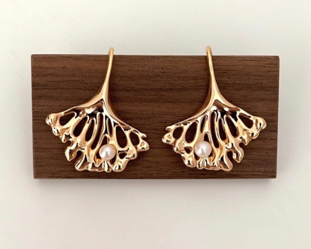 Ginkgo earrings clearance