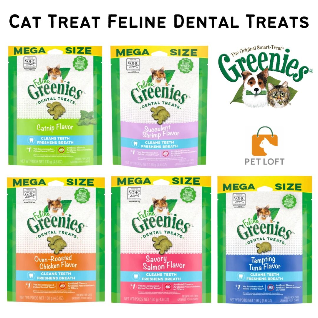 GREENIES Cat Treat Feline Dental Treats 60G Min Order 2 packs