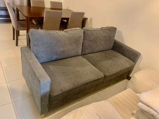 Grey Couch Sofa 3 seater