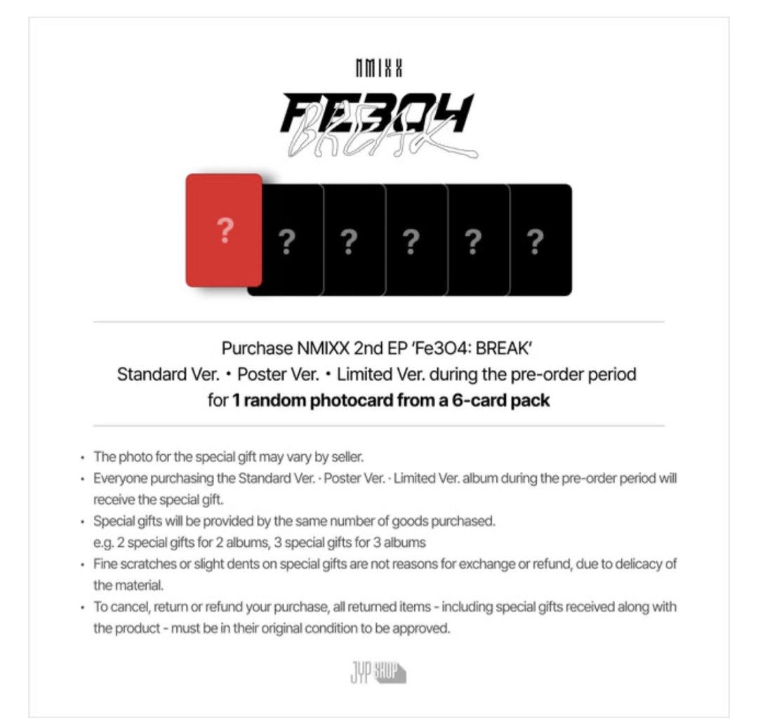 [group order] NMIXX Fe3O4: BREAK albums, Hobbies & Toys, Music & Media