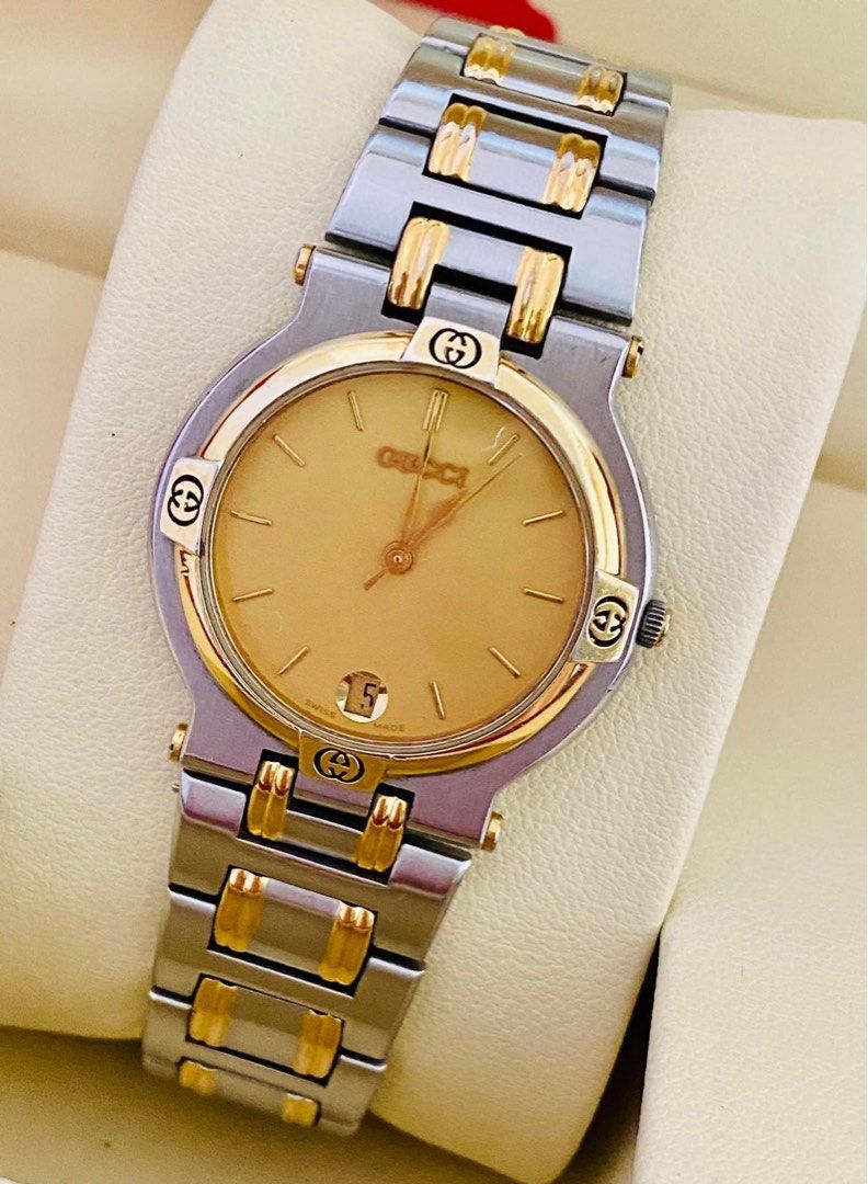 Gucci 9000M Two tone Unisex Watch