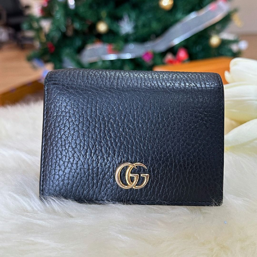 GUCCI Black GG Marmont Unisex Small Wallet AUTHENTIC Luxury Bags Wallets on Carousell