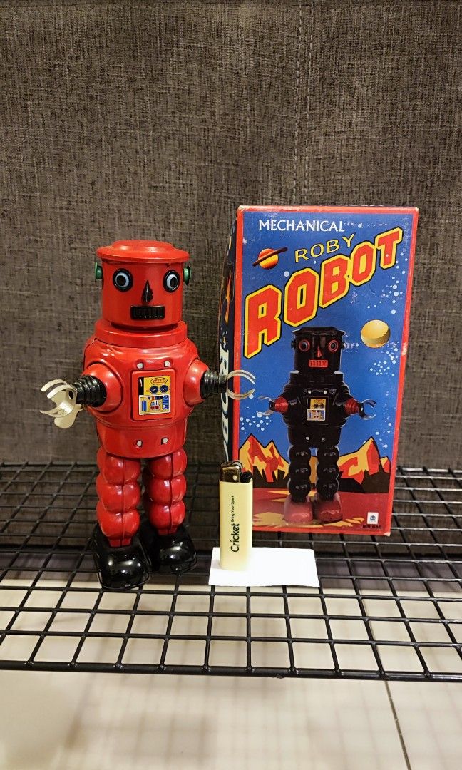 ZATHURA - ROBOT Marcheur Mécanique en Tôle (Schylling Toys) EUR 89,00