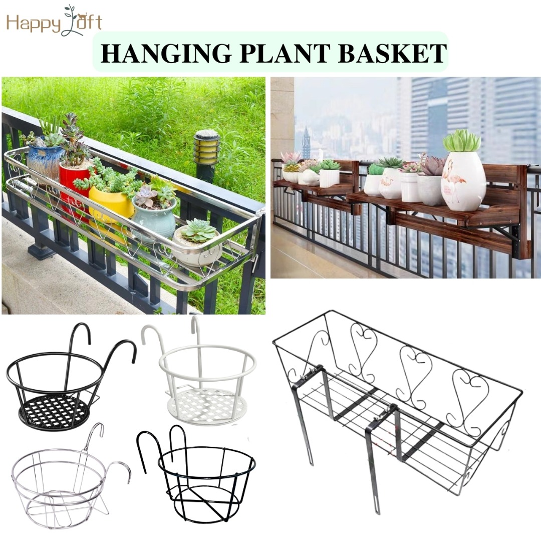 Hanging Plant Rack Wooden Metal Iron Stainless Steel Vase Flower