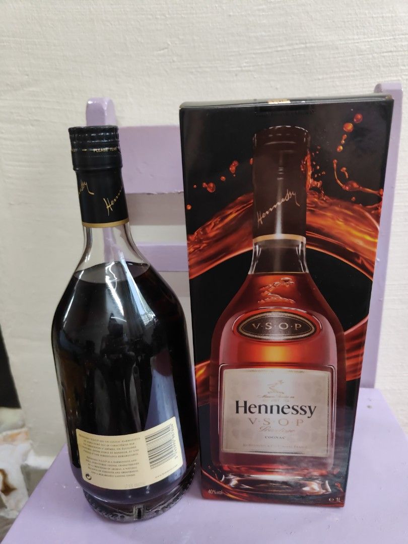 Hennessy VSOP 1 LITER, Food & Drinks, Alcoholic Beverages on Carousell