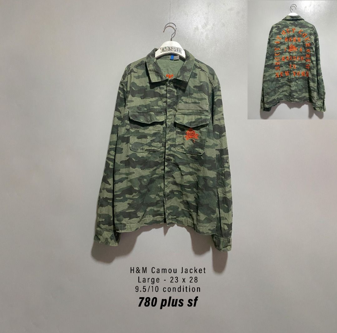 H and m camouflage jacket store
