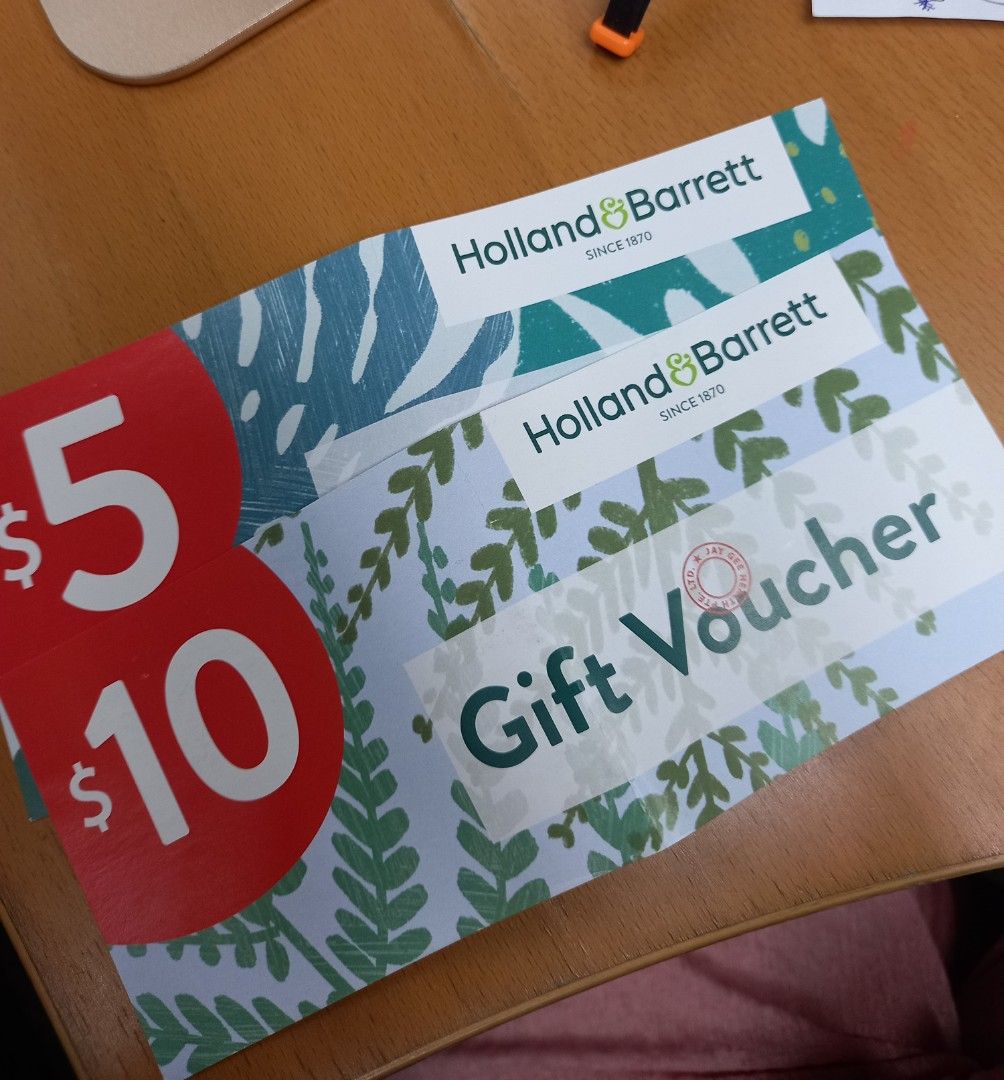 Holland & Barrett store vouchers on SALEs, Tickets & Vouchers, Vouchers