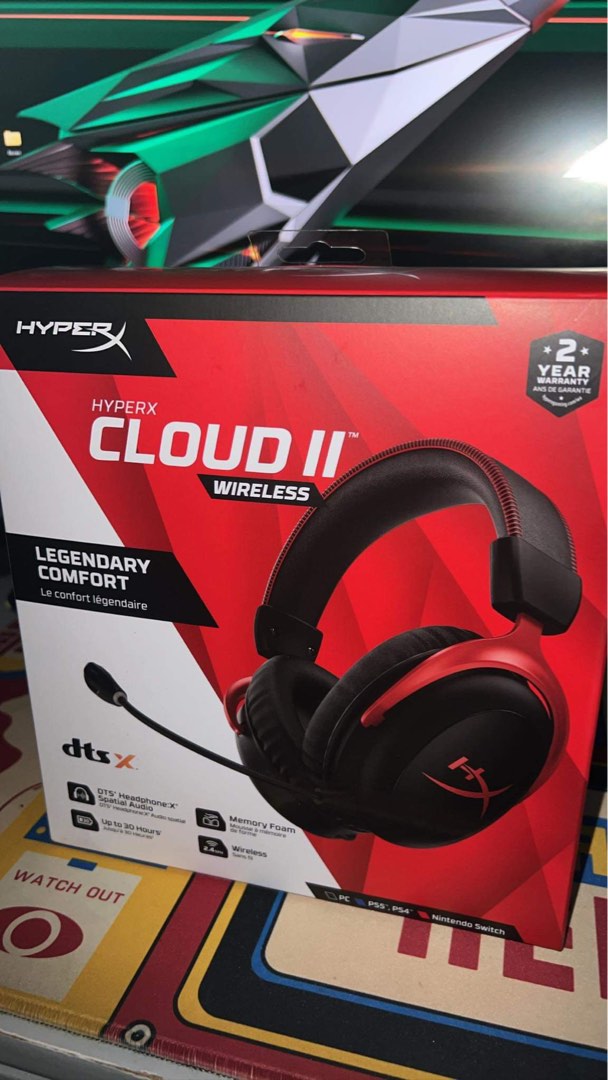 HyperX Cloud II Wireless Gaming Headset, Audio, Headphones & Headsets