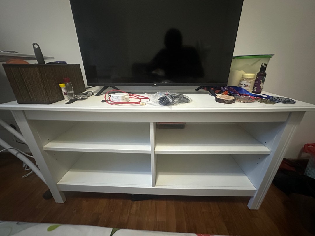 IKEA TV Table White, Furniture & Home Living, Furniture, TV Consoles on