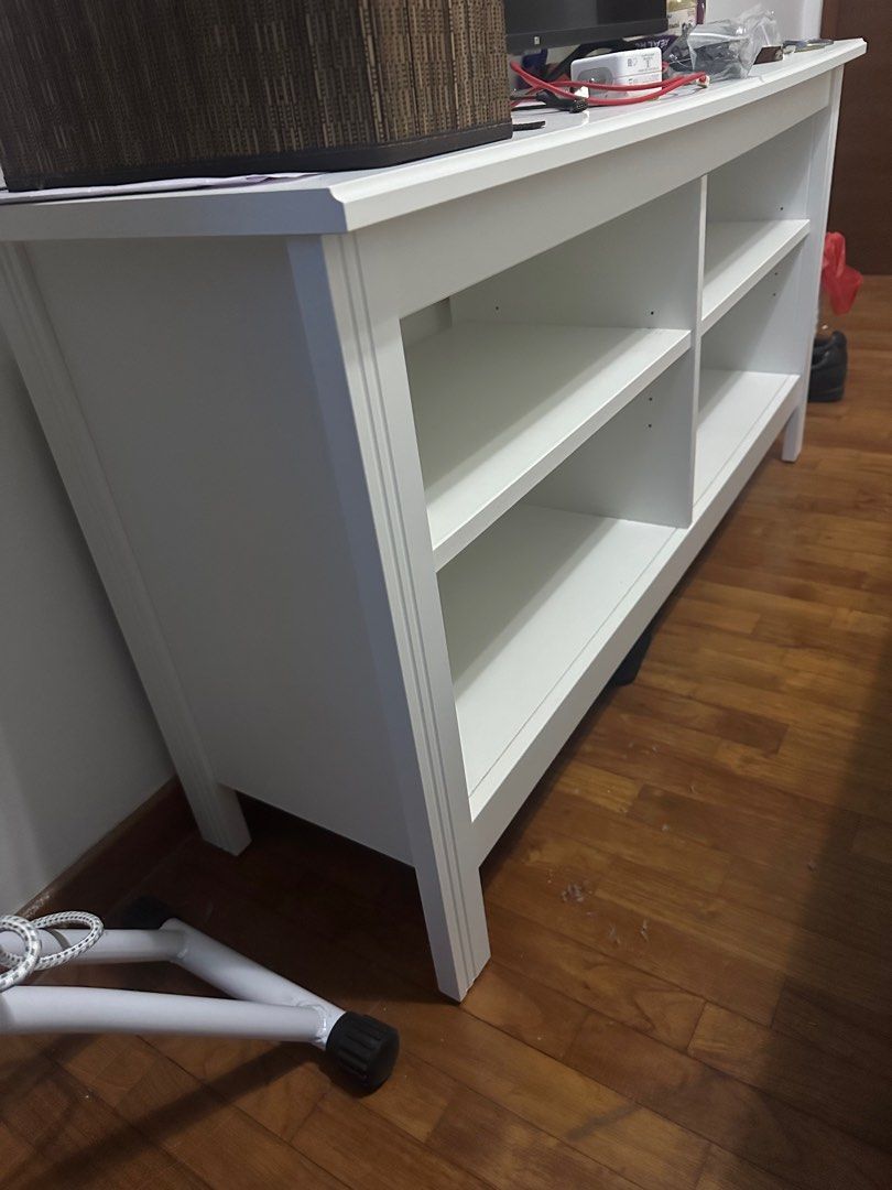 IKEA TV Table White, Furniture & Home Living, Furniture, TV Consoles on