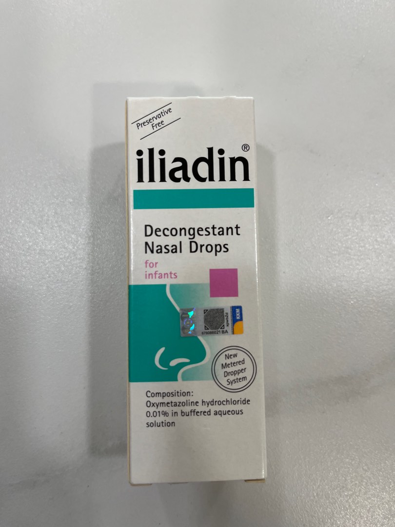 Iliadin Decongestant Nasal Drops for Infants Babies Health