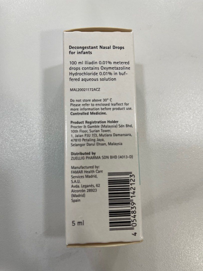Iliadin Decongestant Nasal Drops for Infants / Babies, Health