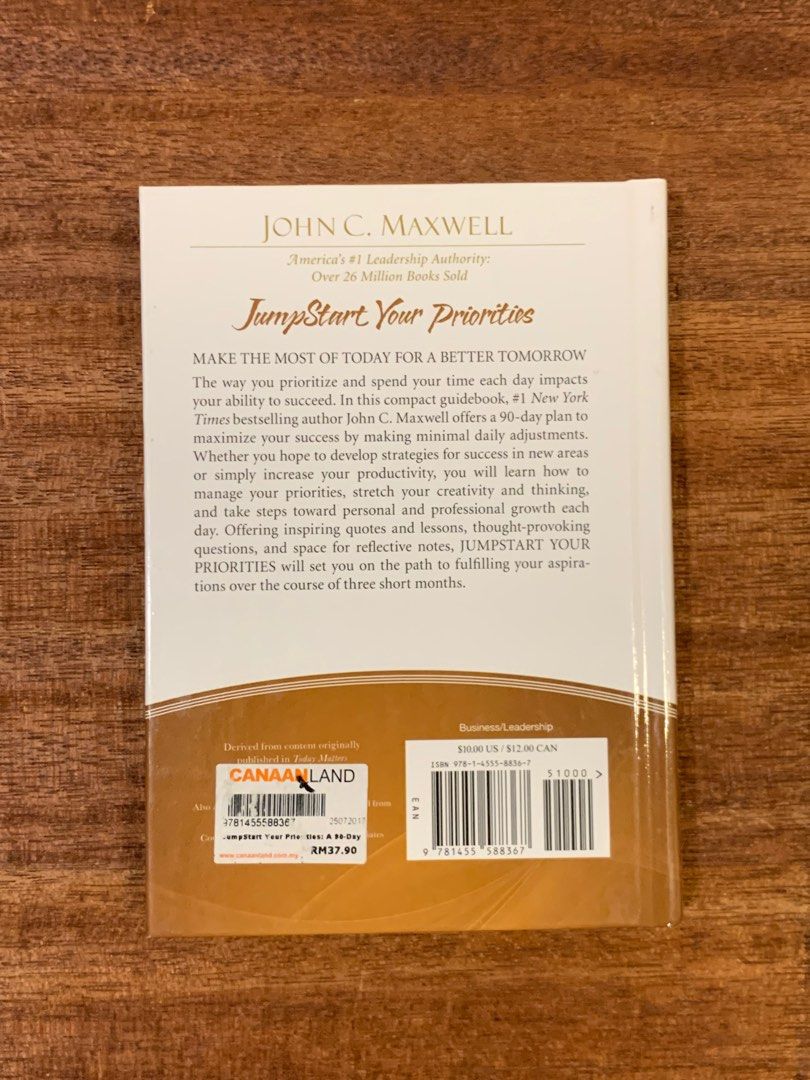 Jumpstart Your Priorities A 90Day Improvement Plan book by John C