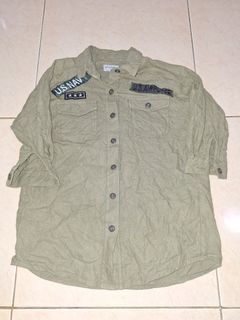 Kemeja army size tag 100 2 3 4 tahun yaa‼️❤️‍🔥